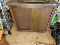 Vintage Cabinet w/Sliding Panel Doors