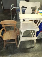 Vintage High Chair & Child's Chair