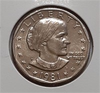 SUSAN B ANTHONY DOLLAR- 1981-P