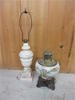 Vintage Marble and Table Lamps