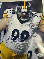 Steelers Brett Keisel Signed 11x14 with COA