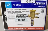 Febco Pressure Vacuum Breaker 3/4