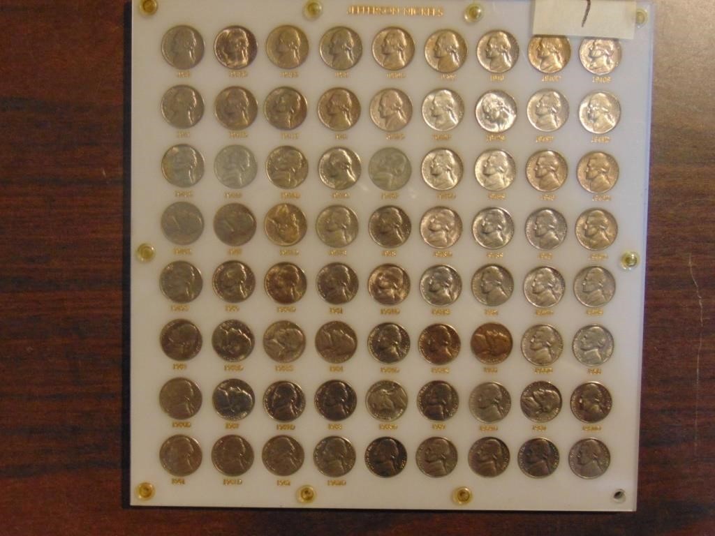 Collection of Jefferson Nickels 1938-1965