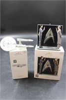 2 STAR TREK HALLMARK XMAS ORNAMENTS