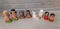 Native American Figurals Salt & Pepper shakers