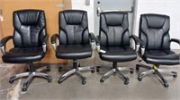 4 Rolling Office Chairs     Seats As Is