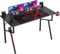 EUREKA 47 Inch Gaming Desk, Cable Management