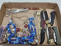 Scissores, Knives & Costume Jewelry