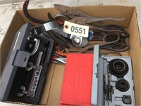 BOX OF TIN CUTTERS AND HOLE SAWS