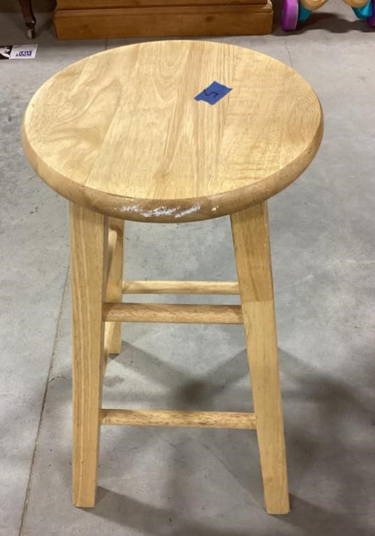 Wood stool-24in