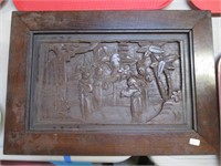 Black Walnut Carved Panel. 20”x14”