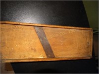 Vintage wood slaw cutter 18" L