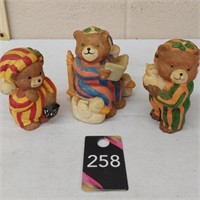 Ceramic Bedtime Bears  
3 1/2" and 4"