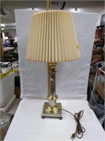 Brass & Metal Table Lamp w/Acorn Finial