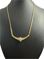 Marquise Cut Diamond Evening Necklace