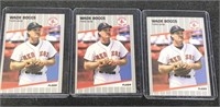 (3) 1989 Fleer Wade Boggs Baseball Cards