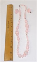 Vintage Pearlescent Pink Plastic Set