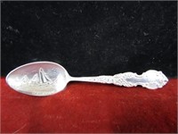 Antique Sterling Silver Advertising Spoon.