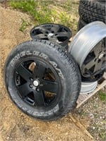 5 Jeep Rims (1 w/tire) P255/70R18