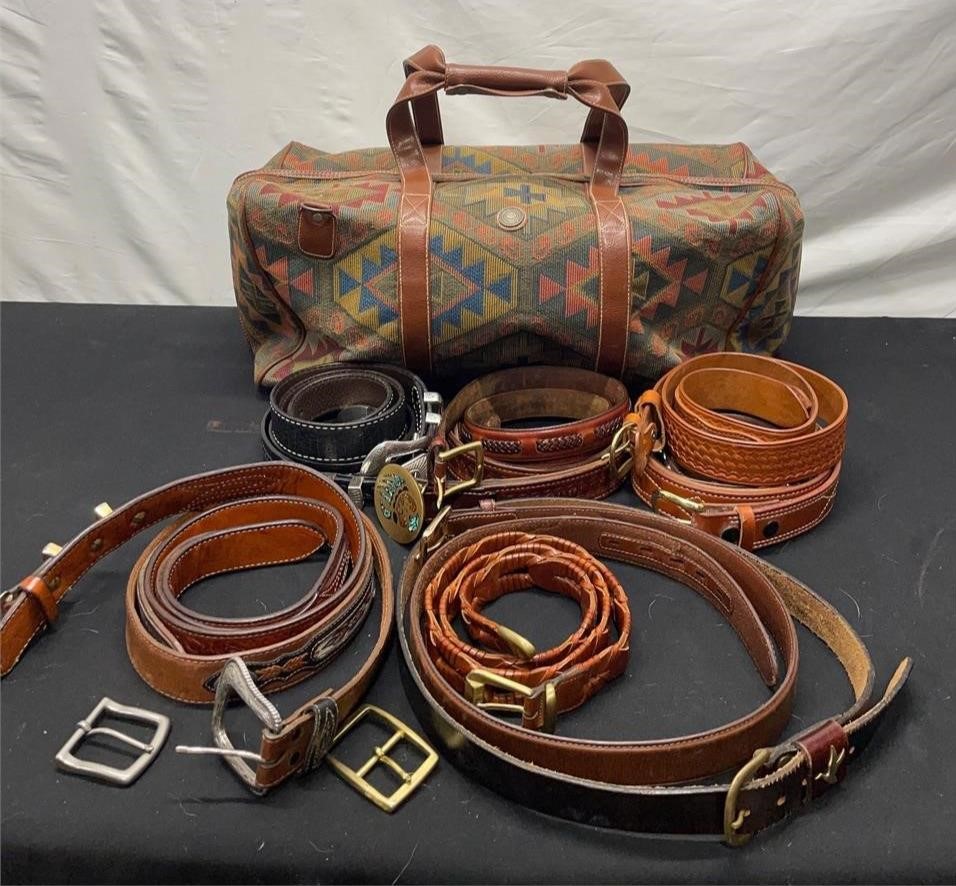 Leather Belt Bundle w/ Duffle