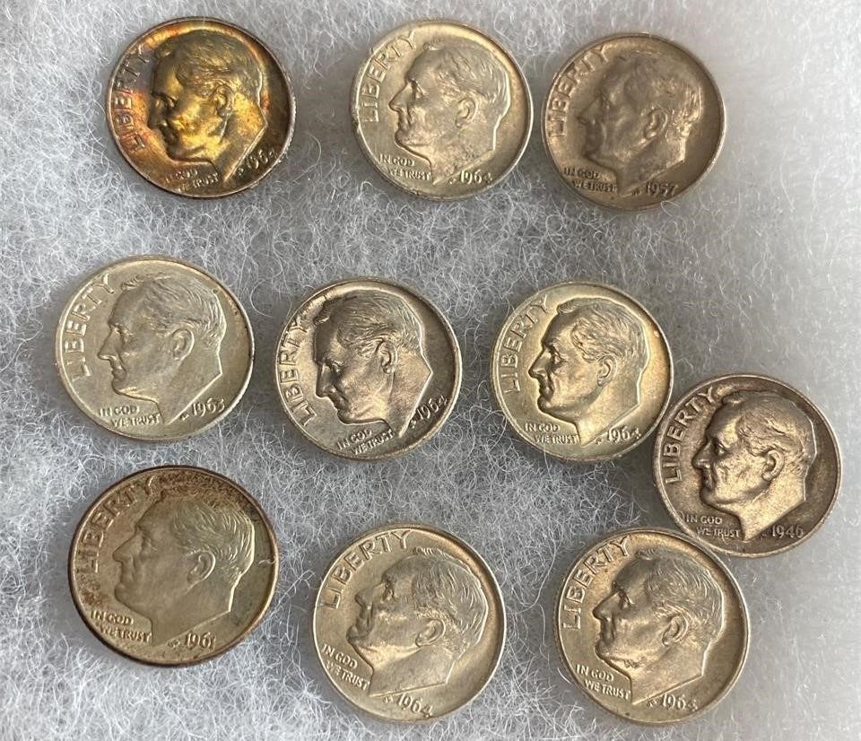 10 Roosevelt Dimes