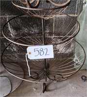 Metal Tiered Basket Stand