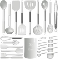 WFF8017  Oannao Silicone Cooking Utensils Set - Wh