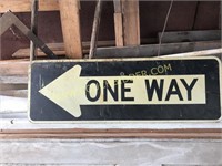 36" one way sign
