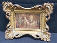 Antique oil on board painting