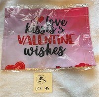 Donald and Daffy Duck Valentines Garden Flag