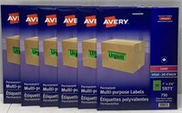 6 Packs of Avery Multi Purpose Labels - NEW $160