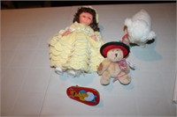 Doll, Noise Maker, Suffed Teddy & Sheep