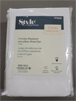 Style S Twin 3 Piece Sheet Set