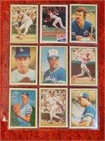 Lot of 9 Topps Baseball Cards