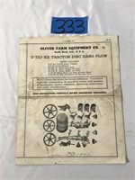 Oliver Parts and Assembly Manual