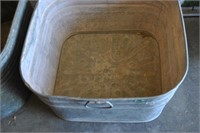 Galvanized tub