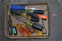 flat of screwdrivers