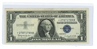 "Star Note" 1957-B $1 U.S. Silver Certificate