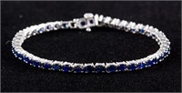 9.0ct Sapphire Tennis Bracelet CRV $1200