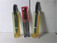 3 ASSORTED KITCHEN KNIVES