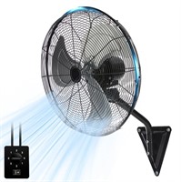 E9830  TMWINGS Wall Mount Fan 20 Inch Black