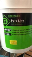 Greenlee poly line, 6500', 210 lb strength