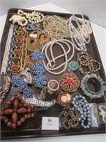 Costume Jewellery - Tray Lot
