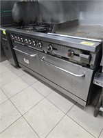 6 BURNER W/ DOUBLE  OVENS & GRIDDLE TOP