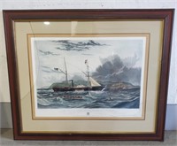 (E) This View of H.M. Steam Frigate Etching -