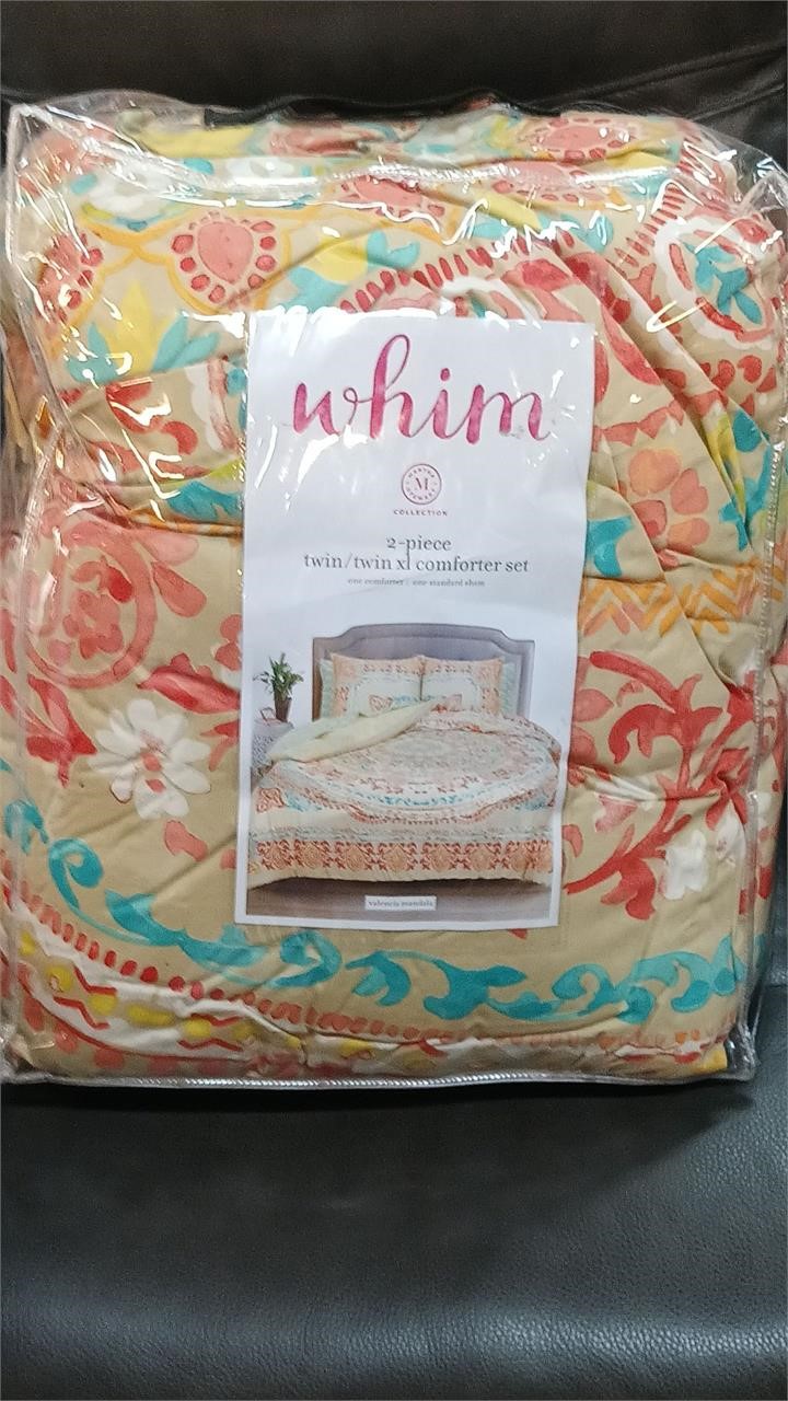 WHIM 2 PC TWIN /TWIN XL COMFORTER SET