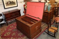 1850's Country Traveling Trunk Chest in