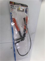 Flexible hose clamp, pliers