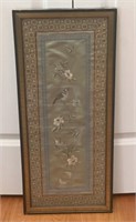 Framed Chinese Embroidered Fabric