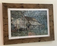 Wood Framed Cottage Print